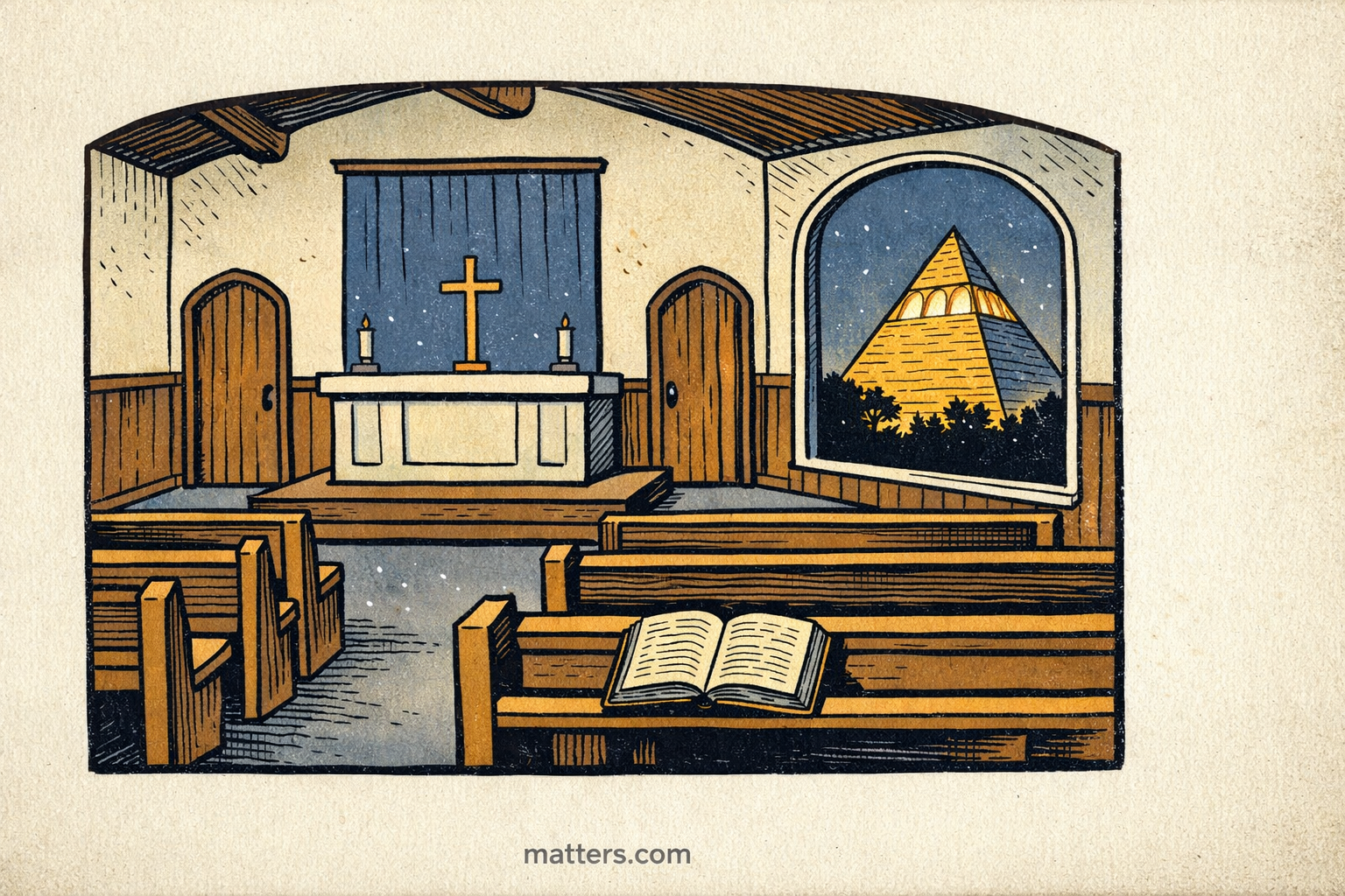 Faith communities close and a pyramid lingers in Joshua Tree