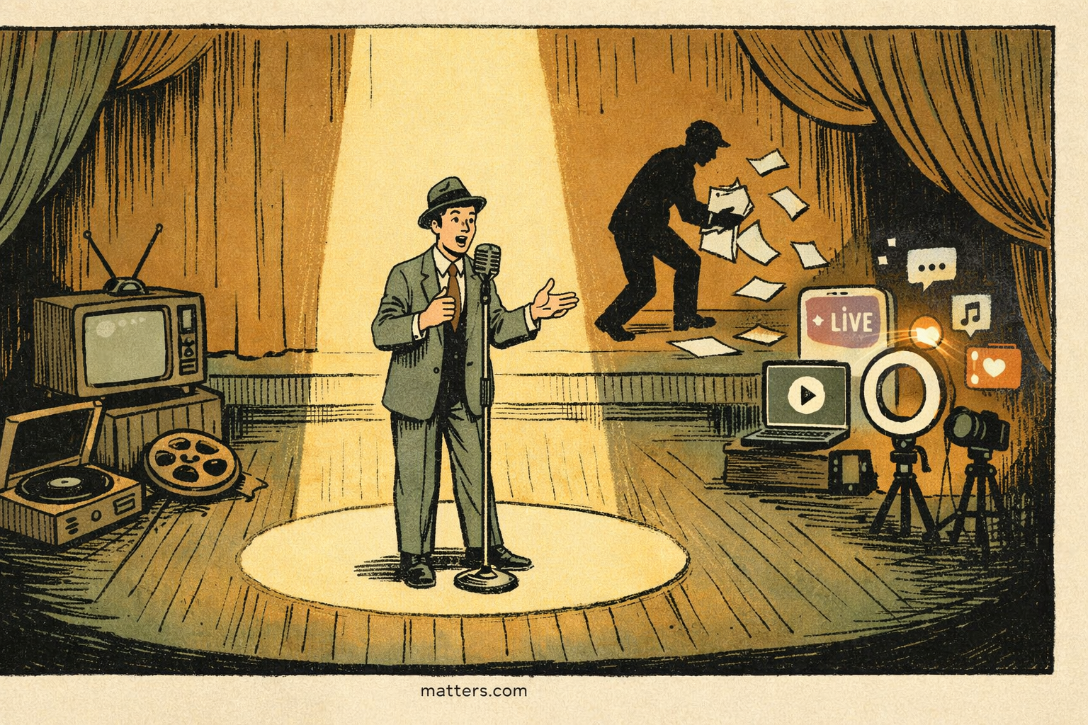 Old giants wobble as new storytelling toys steal the stage