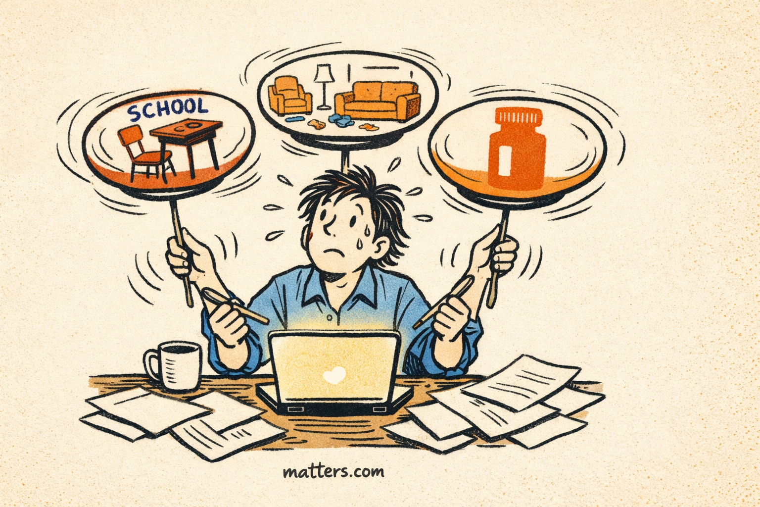 Work pressures, school AI scandals, and a national rethink on mental meds