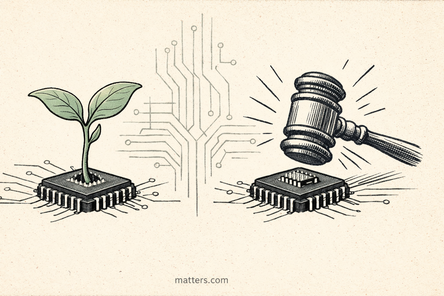 AI crackdowns, chip money birthing startups, and a big legal takedown