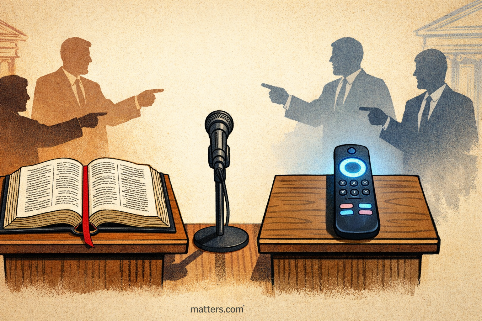 Faith debates flare while storytelling franchises double down