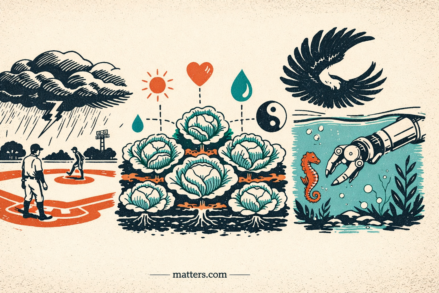 When weather, seahorses and sauerkraut steal the show